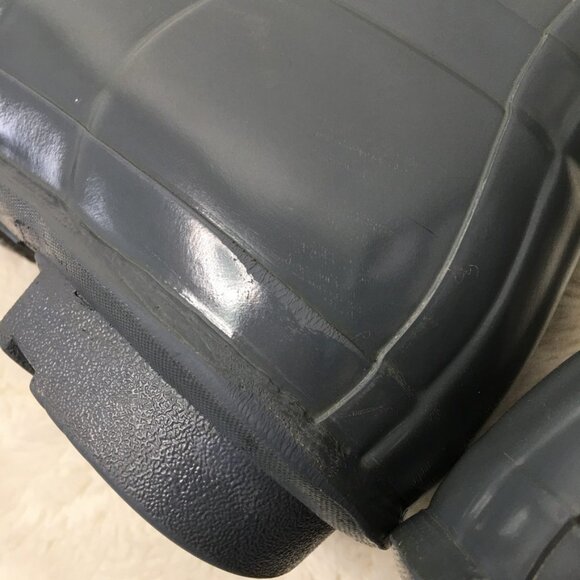 Hunter Women's Gray Glossy Tall Rain Boots Size 8 / 39 EU - Picture 9 of 16